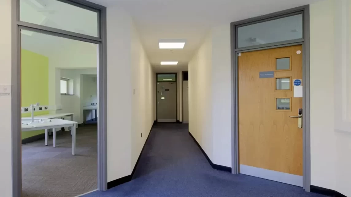 Secure area minimalising risk