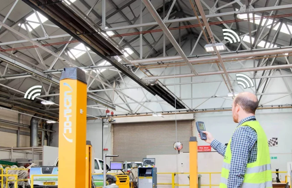 warehouse utilising wireless smart technology