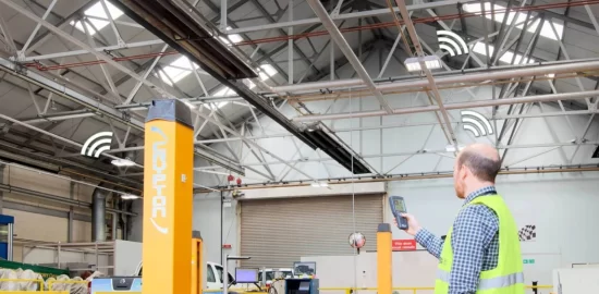 warehouse utilising wireless smart technology