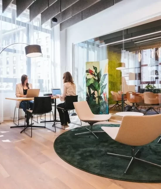 Bright trendy office