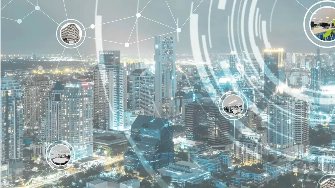 City shot showing where smart lighting can be used